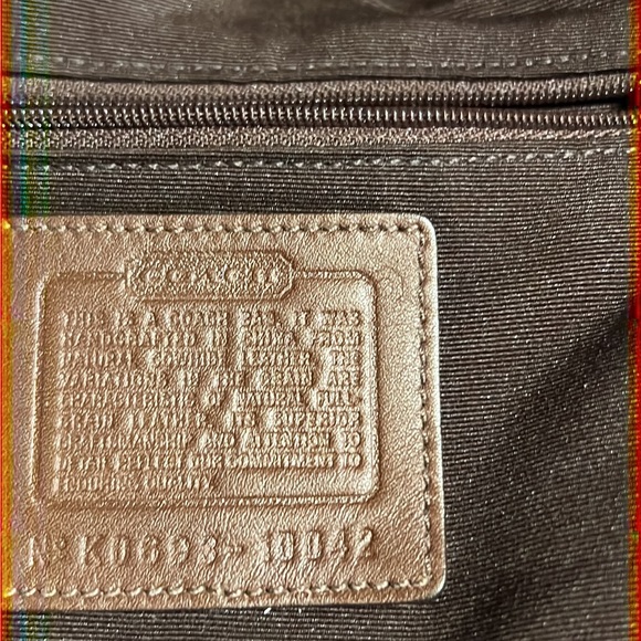 Vintage Coach hobo style bag brown/beige worn look EXCELLENT CONDITION - Picture 4 of 6